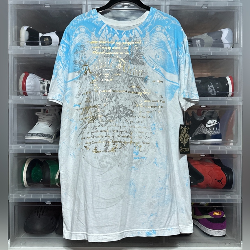 Archaic By Affliction All Over Print Tee Large